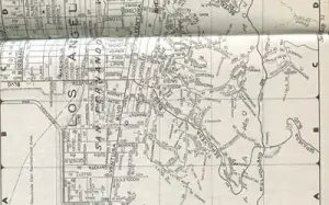 Mapa de Mulholland 1956 – Vintage Los Angeles